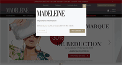 Desktop Screenshot of madeleine.fr