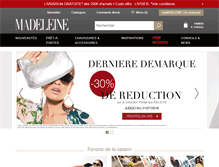 Tablet Screenshot of madeleine.fr